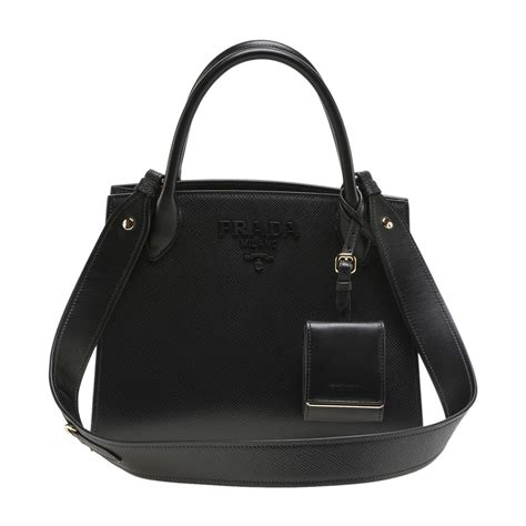 prada bibliotheque shoulder bag|prada leather tote bag black.